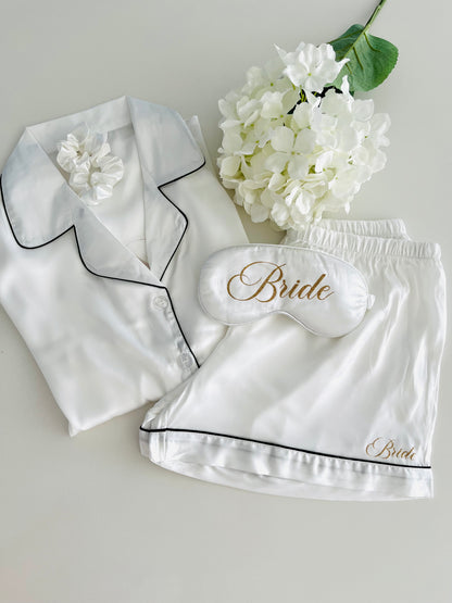 COFFRET PYJAMA SHORTY BLANC