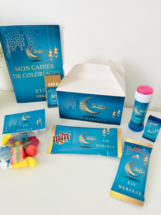 BOX CADEAU ENFANT EÏD MUBARAK TURQUOISE