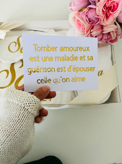 CARTE MOT D'AMOUR PERSONNALISÉ