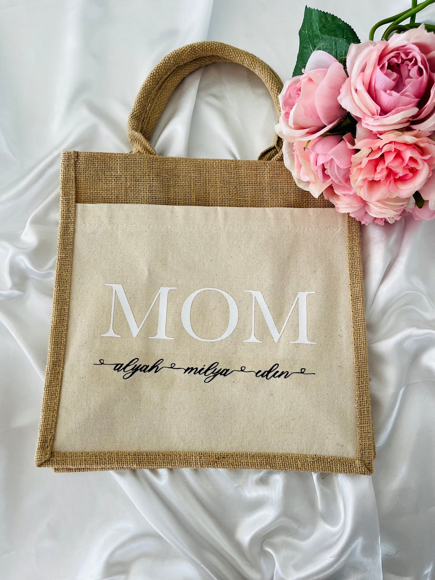 SAC EN JUTE "MOM ELEGANT"