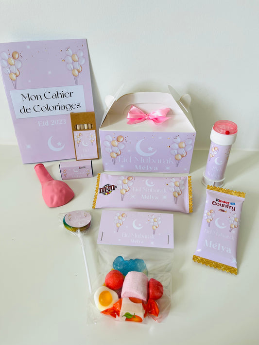 BOX CADEAU ENFANT EÏD MUBARAK ROSE